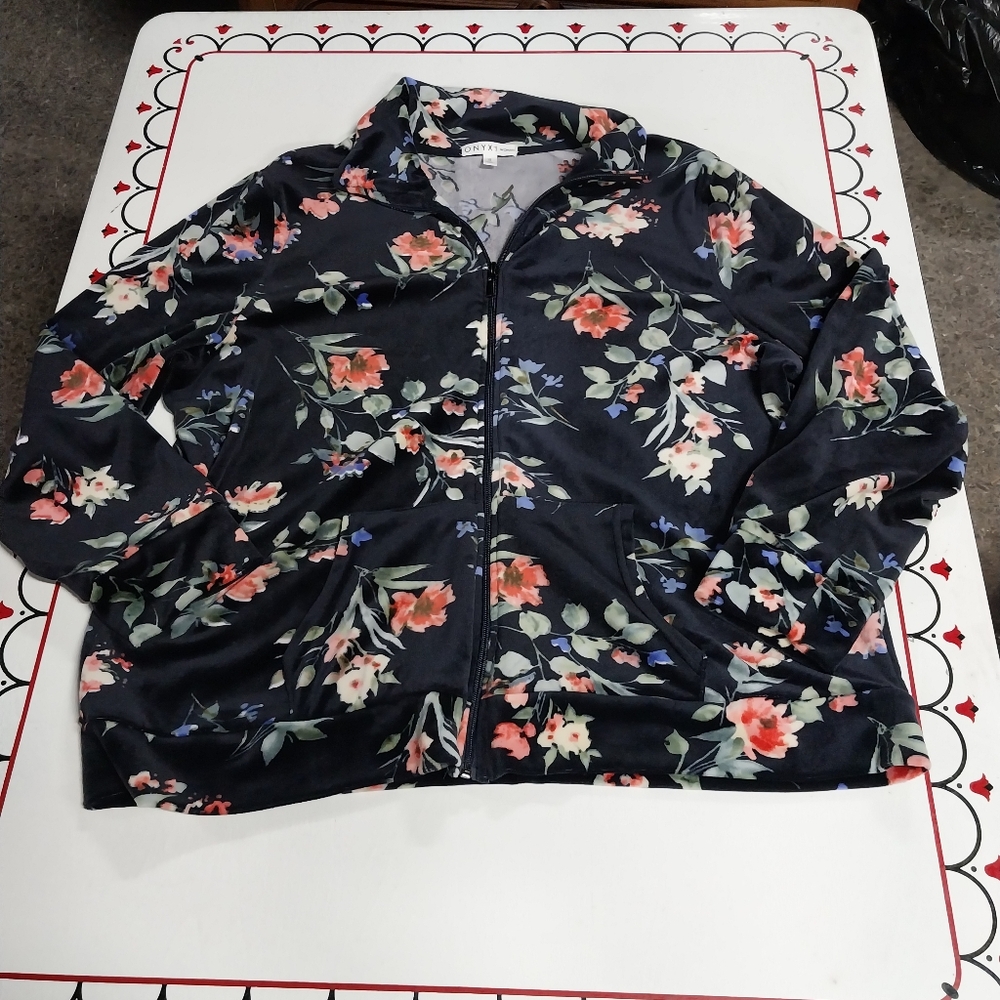 Onyx Floral Women's Jacket